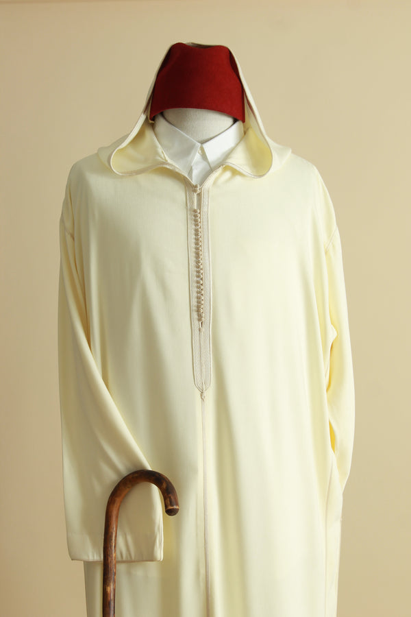 Djellaba mlifa crème